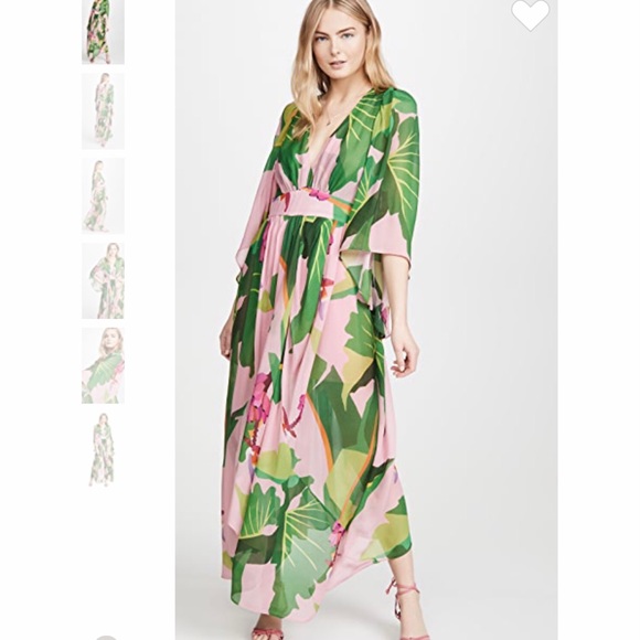 chinese dress ladies Farm Rio Women's Tropical Romance Maxi Dress  Saint Bernard